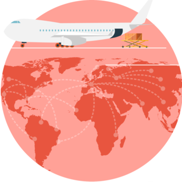 Air freight illustration